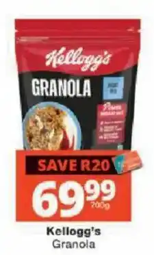 Checkers Kellogg's Granola offer
