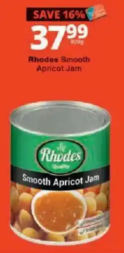 Checkers Rhodes Smooth Apricot Jam offer