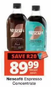 Checkers Nescafe Espresso Concentrate offer