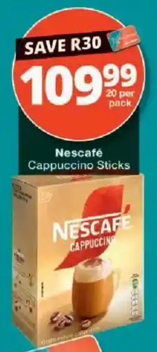 Checkers Nescafe Cappuccino Sticks offer
