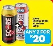 Usave Score - energy drink offer