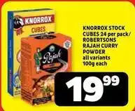 Usave Knorrox - stock cubes / rajah curry powder offer