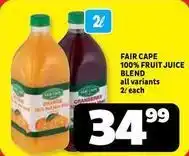 Usave Fair cape - 100% fruit juice blend offer