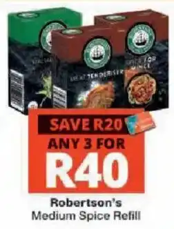 Checkers Robertson's Medium Spice Refill offer