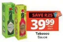 Checkers Tabasco Sauce offer