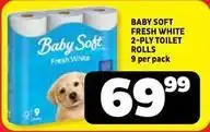 Usave Baby soft - 2-ply toilet rolls offer