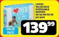 Usave Lovies - value pack disposable napppies offer