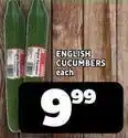 Usave English cucumbers offer