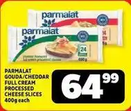 Usave Parmalat - gouda/cheddar full cream processed cheese slices offer