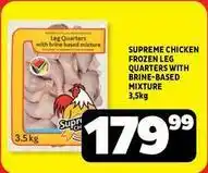 Usave Supreme - chicken frozen leg quarters with brine-based mixture offer