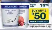 Pick n Pay Lancewood - double cream yoghurt assorted offer