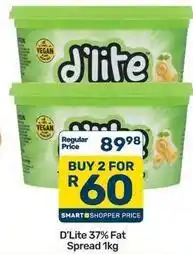Pick n Pay D'lite - 37% fat spread offer