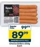 Pick n Pay Cheese grillers offer