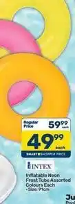 Pick n Pay Intex - inflatable neon frost tube assorted colours offer