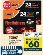 Pick n Pay Bic - pre-cut cubes firelighters offer