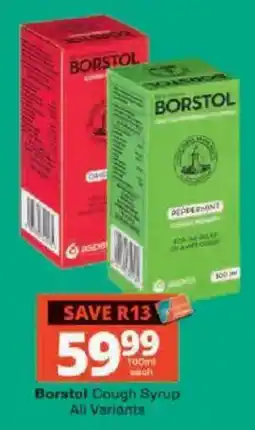 Checkers Borstol Cough Syrup offer