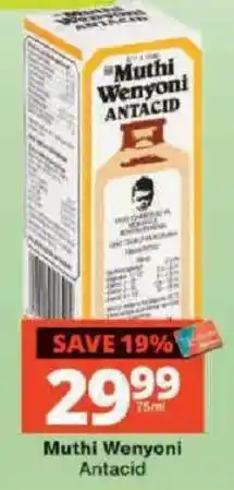 Checkers Muthi Wenyoni Antacid offer
