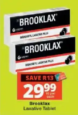Checkers Brooklax Laxative Tablet offer