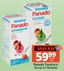Checkers Panado Paediatric Syrup offer