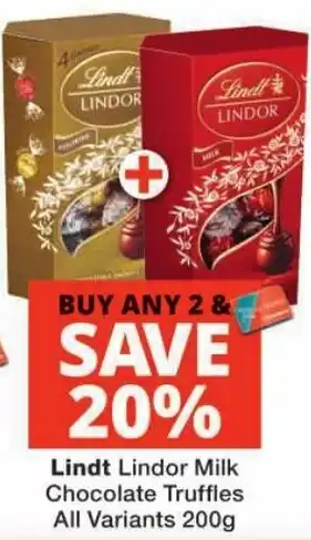 Lindt Lindor Milk Chocolate Truffles