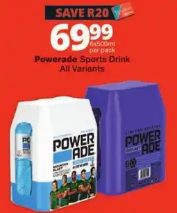 Checkers Powerade Sports Drink offer