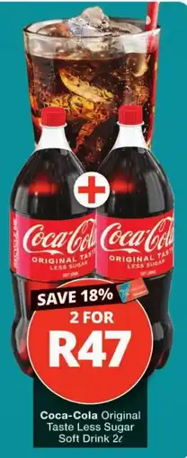 Checkers Coca-Cola Original Taste Less Sugar offer