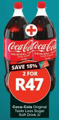 Checkers Coca-Cola Original Taste Less Sugar Soft Drink offer