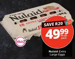 Checkers Nulaid Extra Large Eggs offer