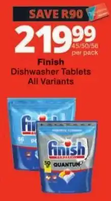 Checkers Finish Dishwasher Tablets offer