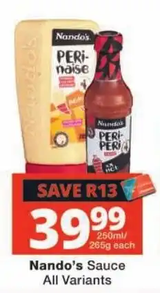 Checkers Nando's Sauce offer