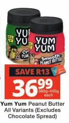 Checkers Yum Yum Peanut Butter offer