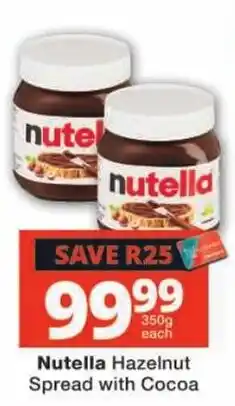 Checkers Nutella Hazelnut Spread with Cocoa offer