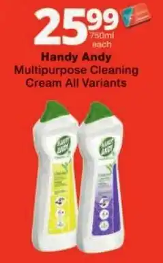 Checkers Handy Andy Multipurpose Cleaning Cream All Variants offer