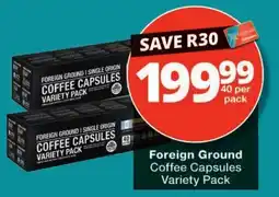 Checkers Foreign Ground Coffee Capsules Variety Pack offer