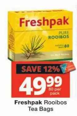 Checkers Freshpak Rooibos Tea Bags offer