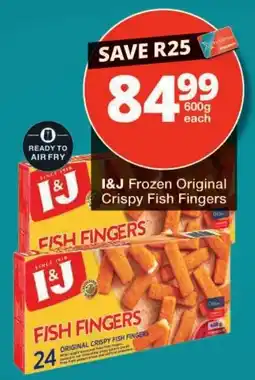Checkers I&J Frozen Original Crispy Fish Fingers offer