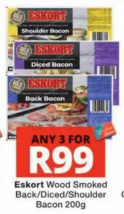 Checkers Eskort Wood Smoked Back/Diced/Shoulder Bacon offer