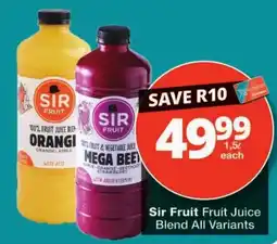 Checkers Sir Fruit Fruit Juice Blend offer