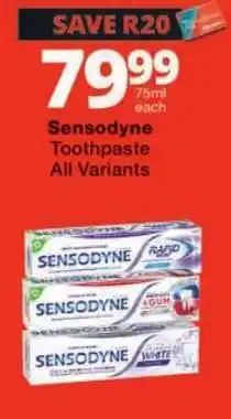 Checkers Sensodyne Toothpaste offer