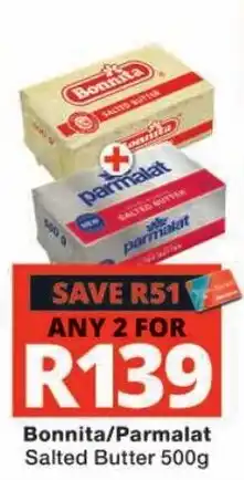 Checkers Bonnita/Parmalat Salted Butter offer