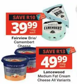 Checkers Fairview Brie/Camembert Cheese offer