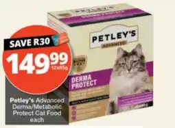 Checkers Petley's Advanced Derma/Metabolic Protect Cat Food offer