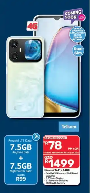 Hisense T6 Pro 64GB