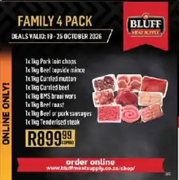 Bluff Meat Supply Family 4 pack offer