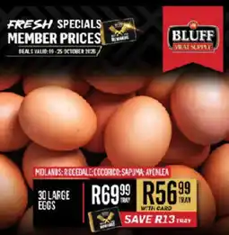 Bluff Meat Supply Large Eggs offer