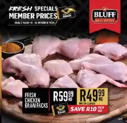 Bluff Meat Supply Fresh Chicken Braai Packs offer