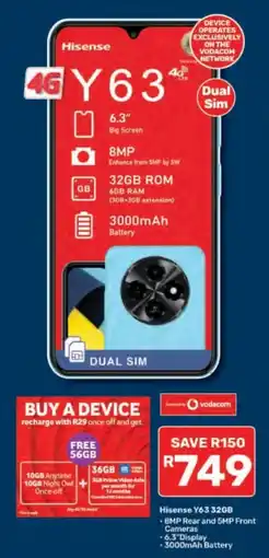 Pick n Pay Hisense Y63 offer