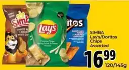Elite Power Trade Cash & Carry SIMBA Lay's/Doritos Chips Assorted offer
