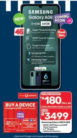 Pick n Pay Samsung Galaxy A08 offer
