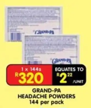 GRAND-PA HEADACHE POWDERS